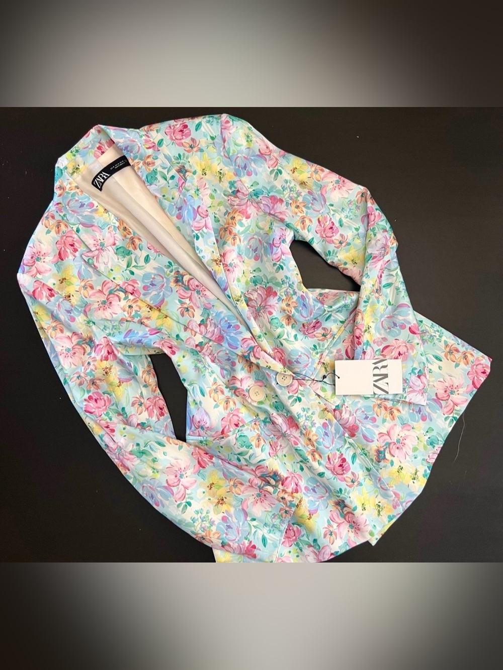 Zara Pastel Floral Blazer